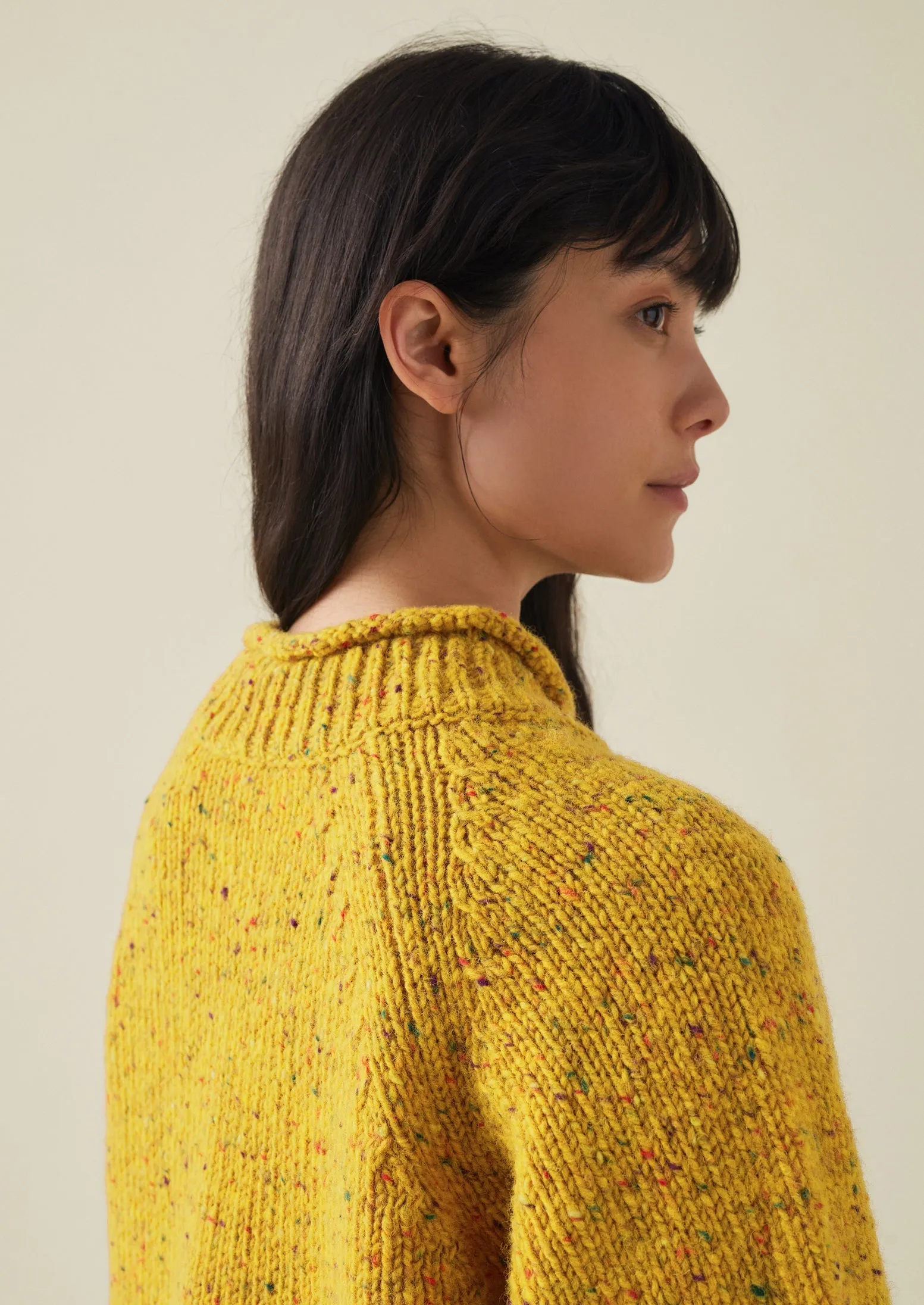 Orla Donegal Wool Sweater | Mimosa Yellow