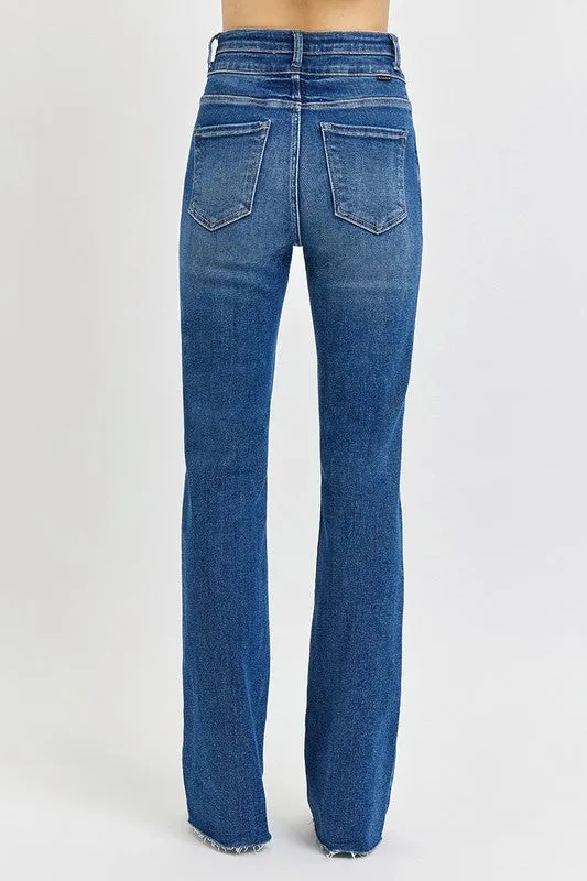 Pants- Carolina Risen High Rise Bootcut Double button Waist Jeans