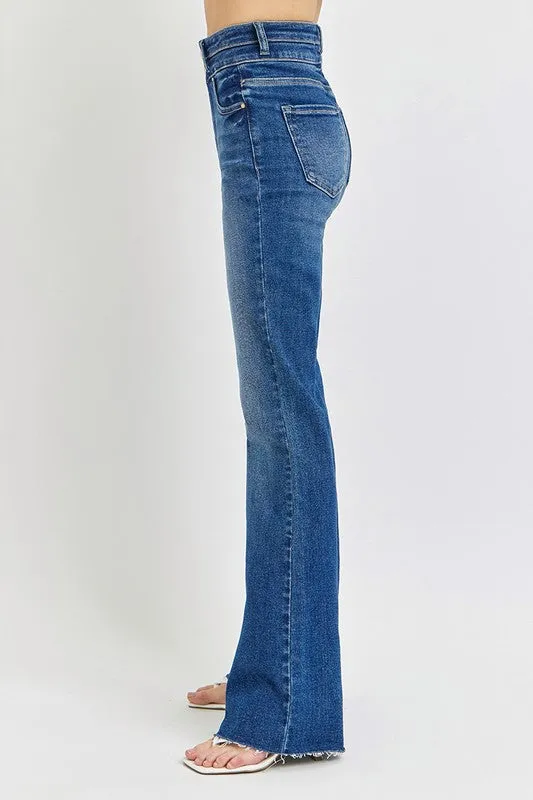 Pants- Carolina Risen High Rise Bootcut Double button Waist Jeans