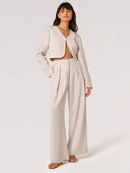 Pleat Detail Soft Tailored Pant