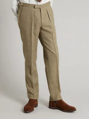 Pleated Pants - Ayr Tweed