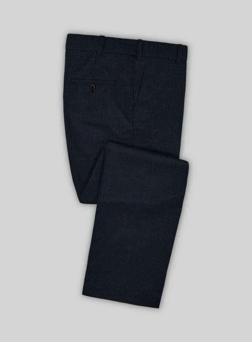 Scabal Cosmopolitan Varlli Blue Wool Suit