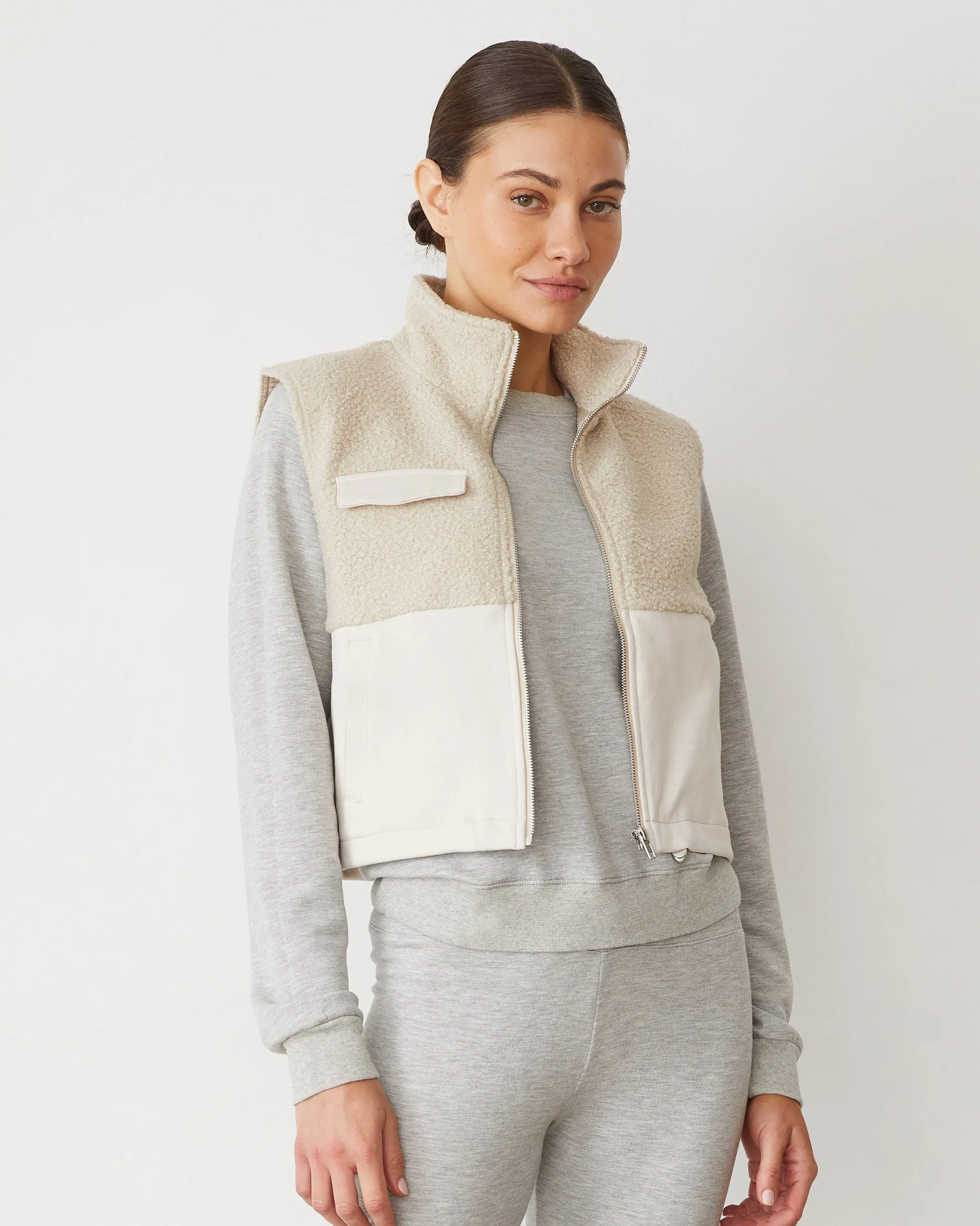 Sherpa Zip Up Vest