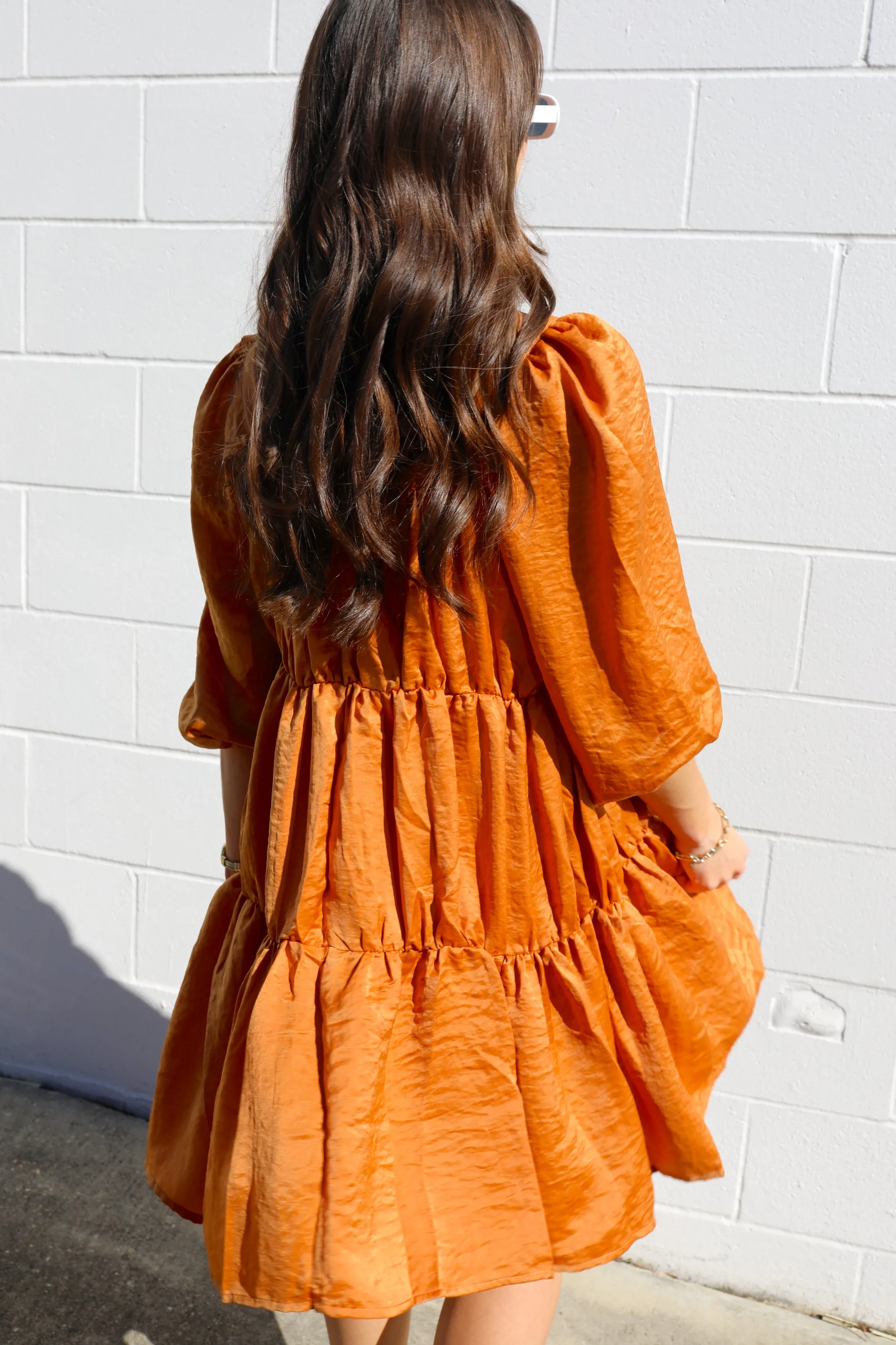 SIZE MEDIUM Sure Thing Pumpkin Dress