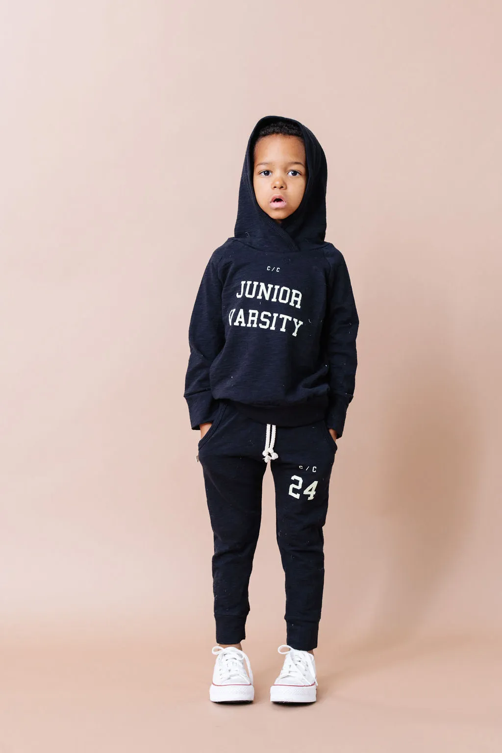 slub joggers CO - jv on black