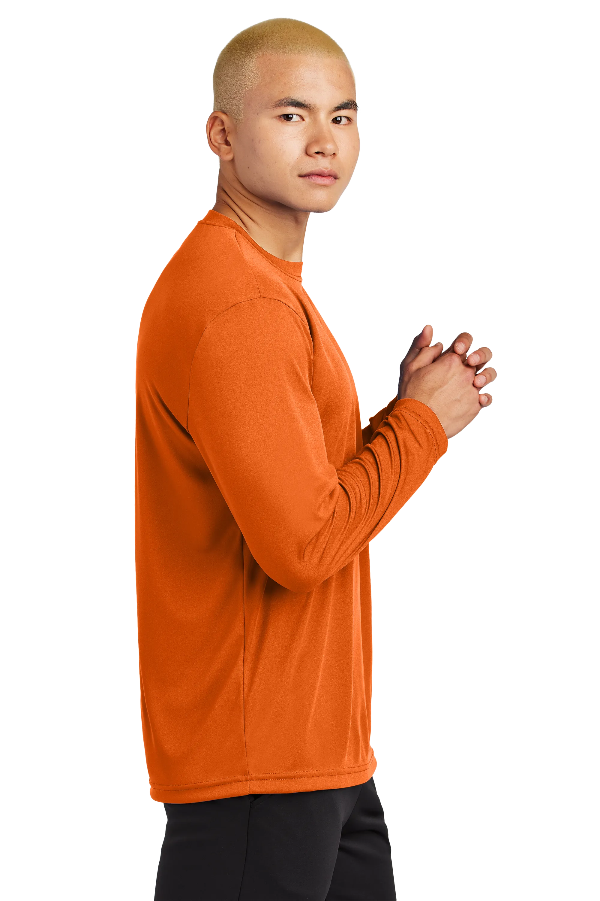 Sport-Tek® Long Sleeve PosiCharge® Competitor™ Tee - Deep Orange