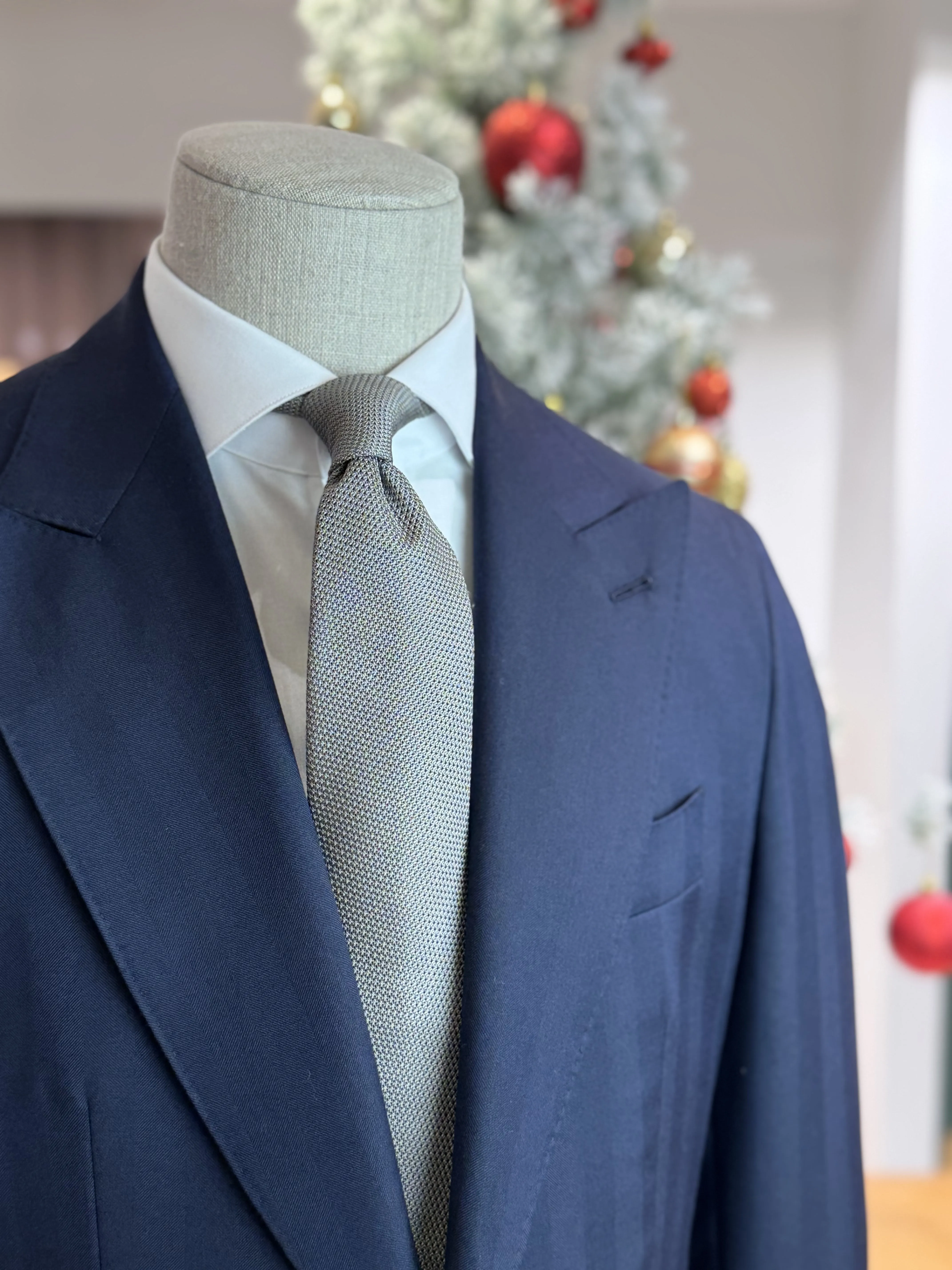 Suit Herringbone - Navy