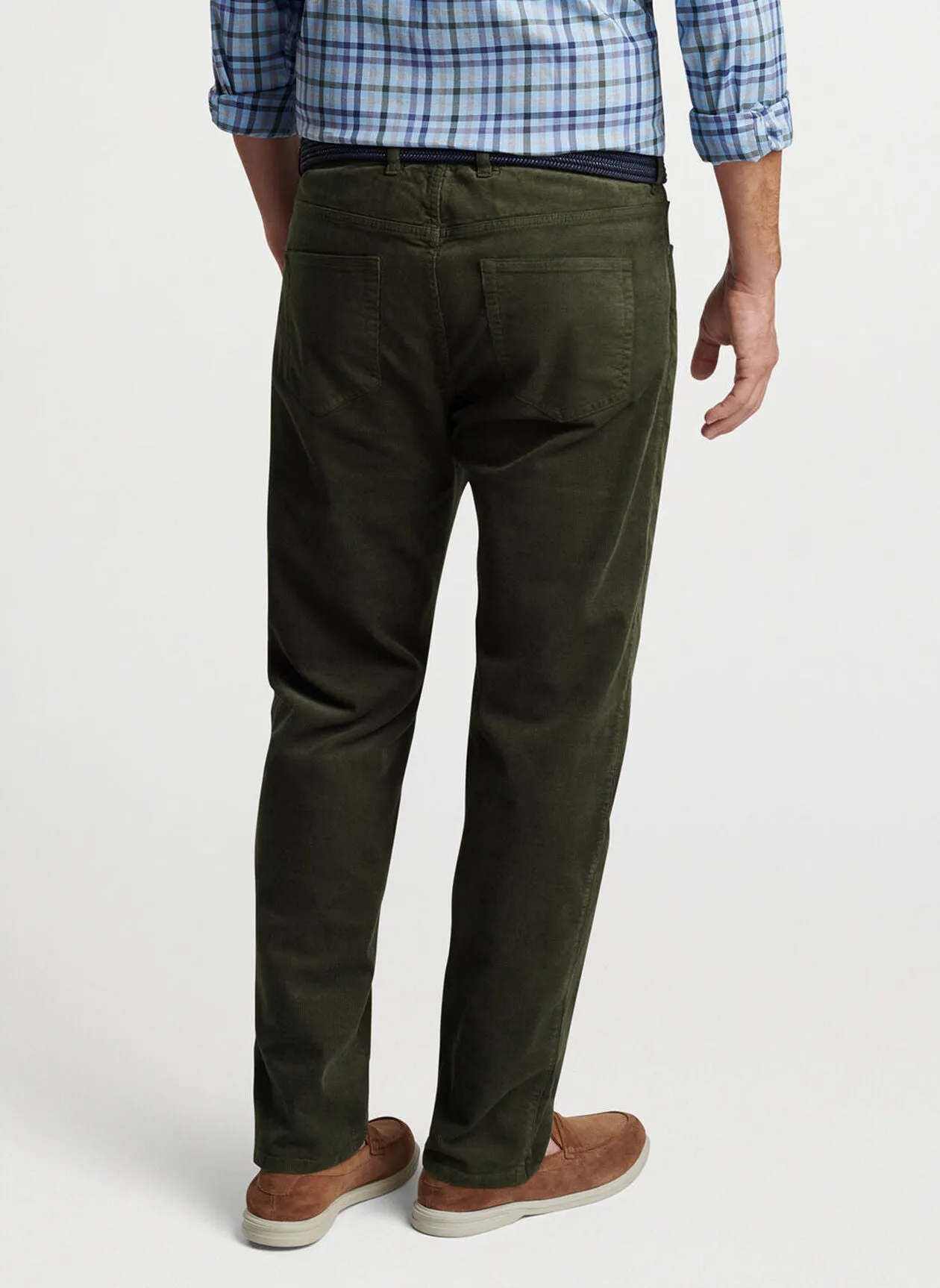 Superior Soft Corduroy Five-Pocket Pant (Dark Olive)