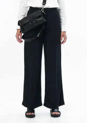 TAILORED LINEN TROUSER IN BLACK