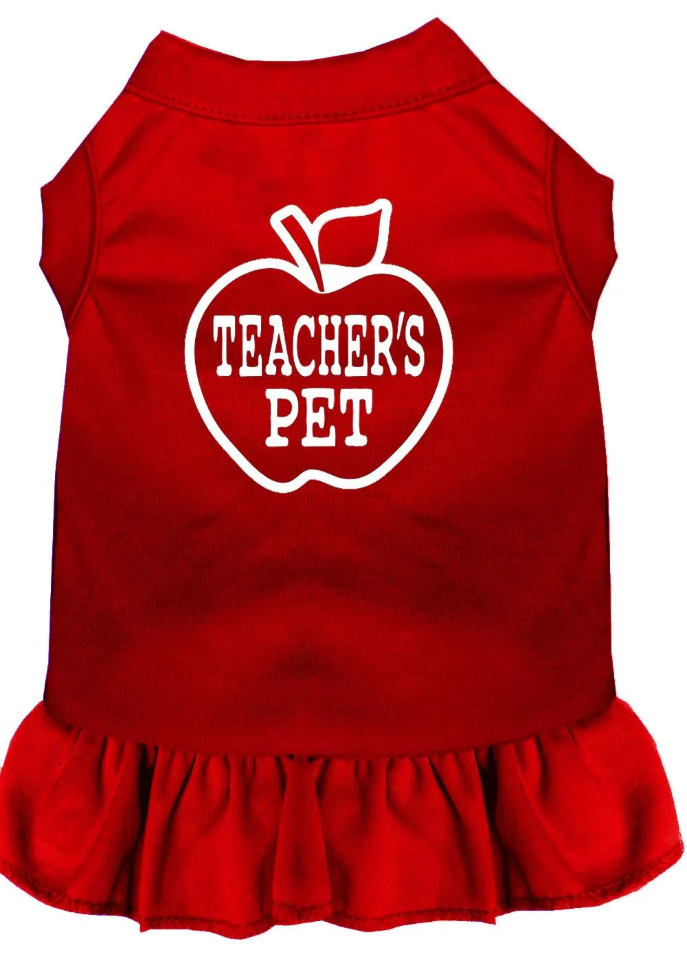 Teachers Pet Screen Print Dress Red 4x (22)