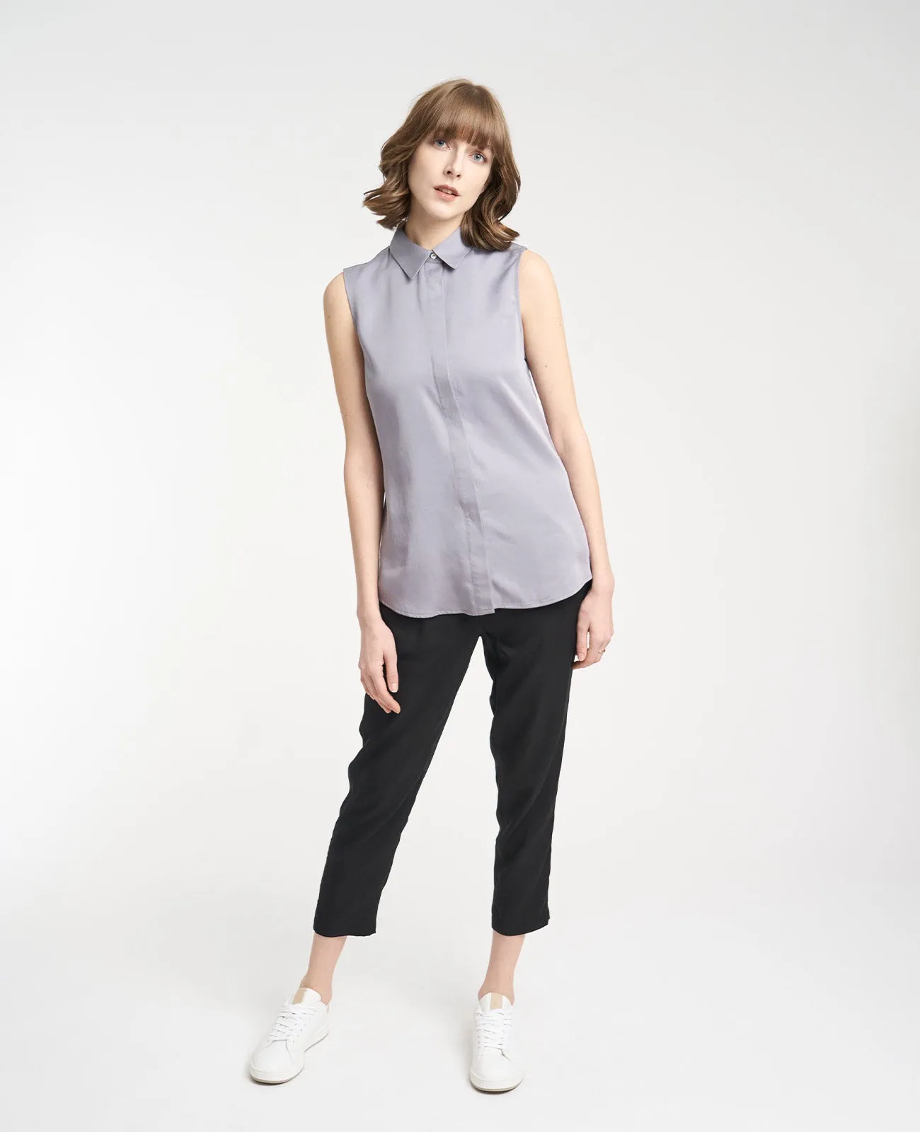 Tencel Sleeveless Shirt