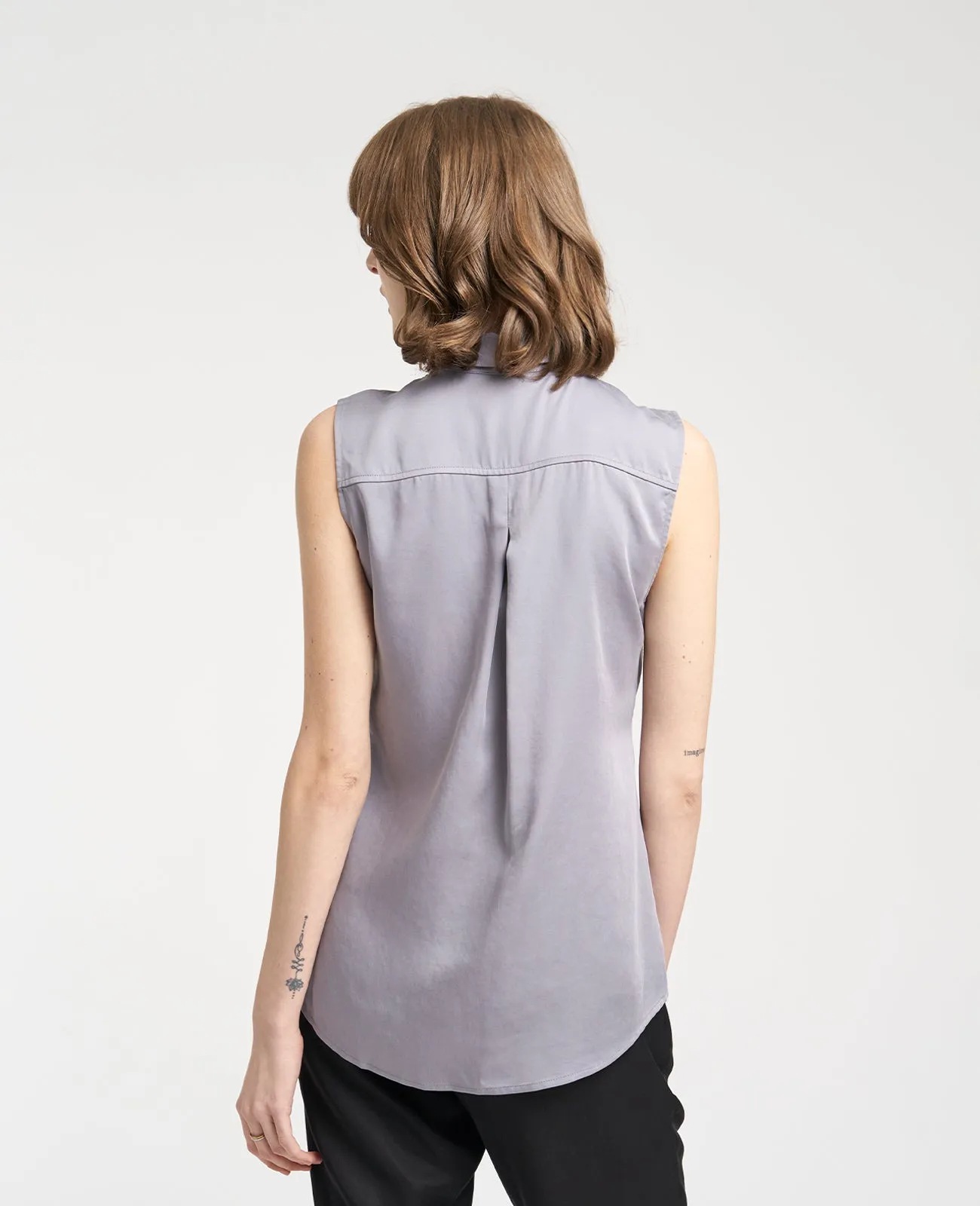 Tencel Sleeveless Shirt