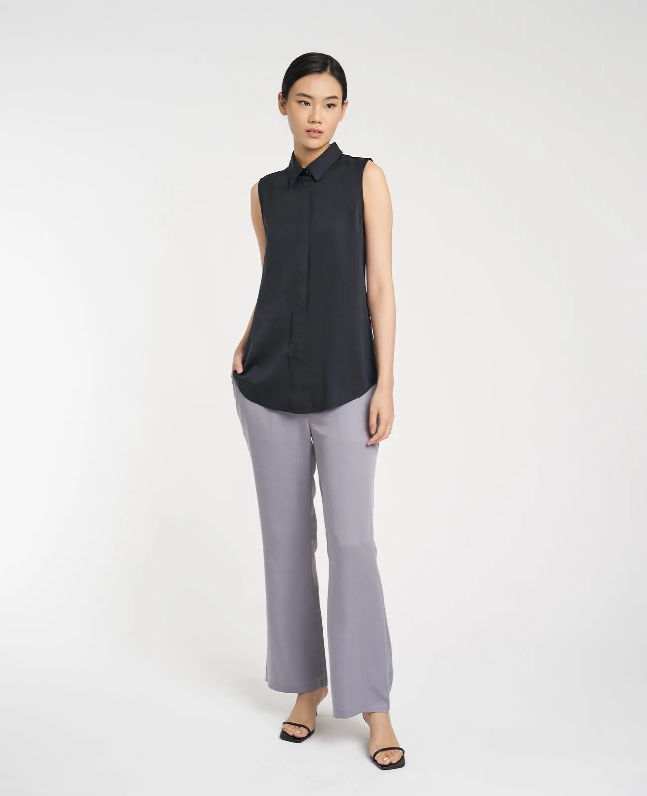 Tencel Sleeveless Shirt