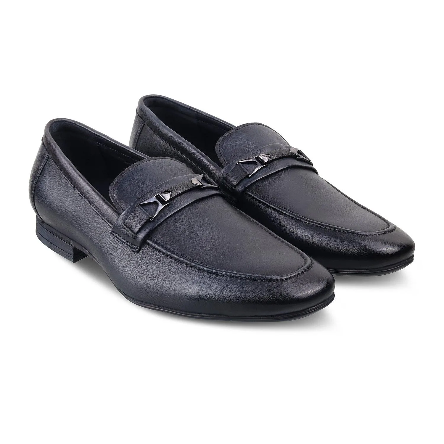 The Helsingborg Blue Mens Leather Loafer