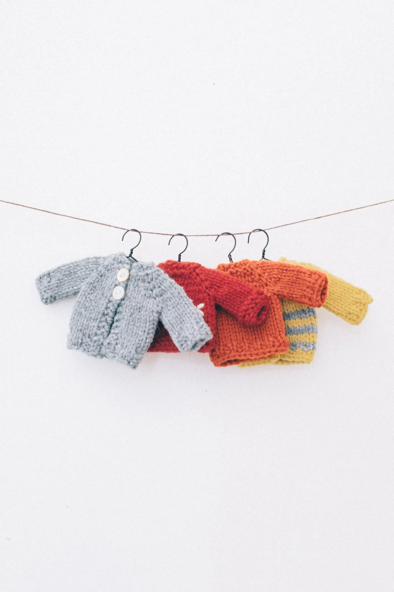 tiny sweater ornaments