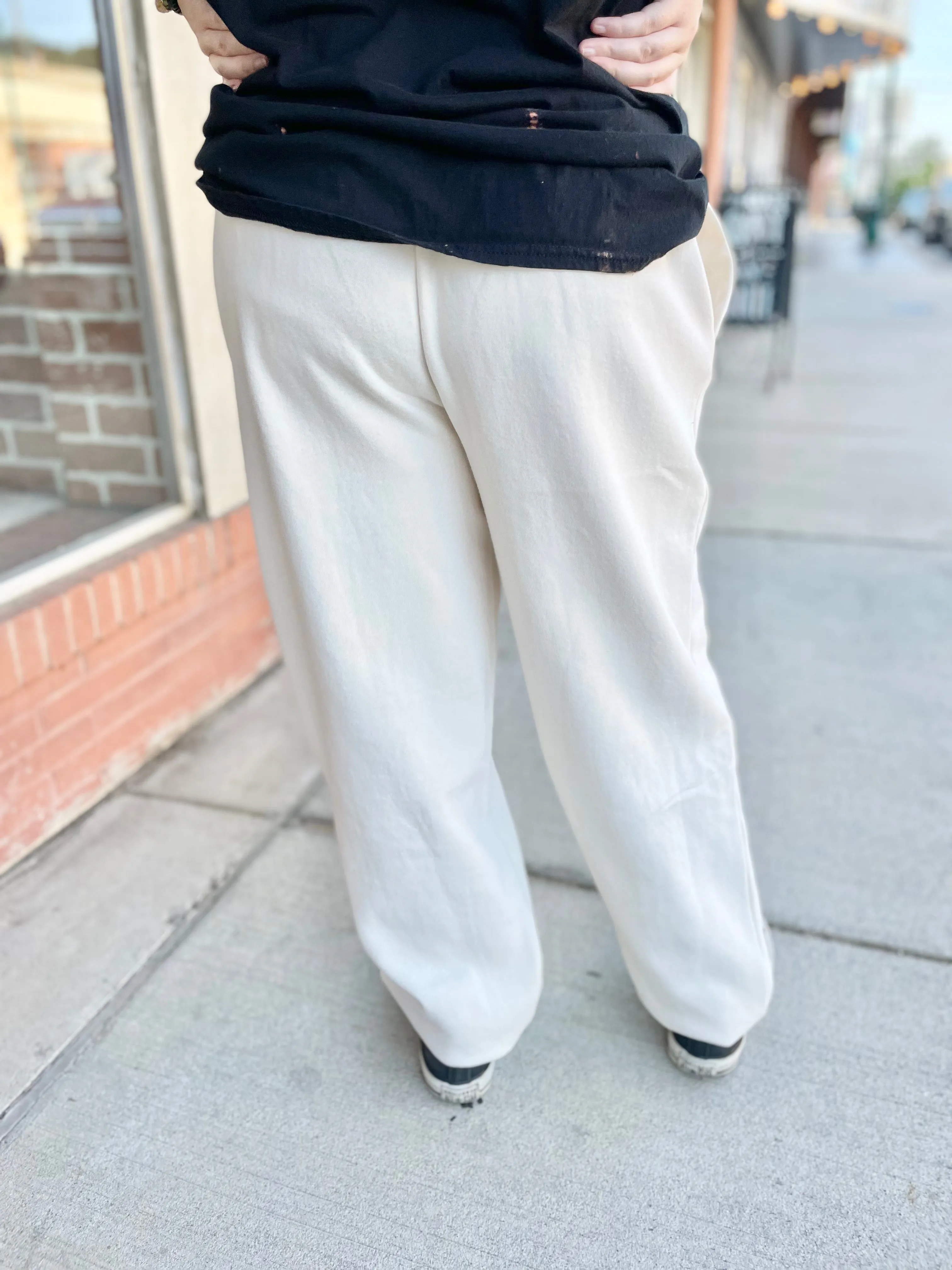 Ultra Soft Taupe Jogger Sweat Pants