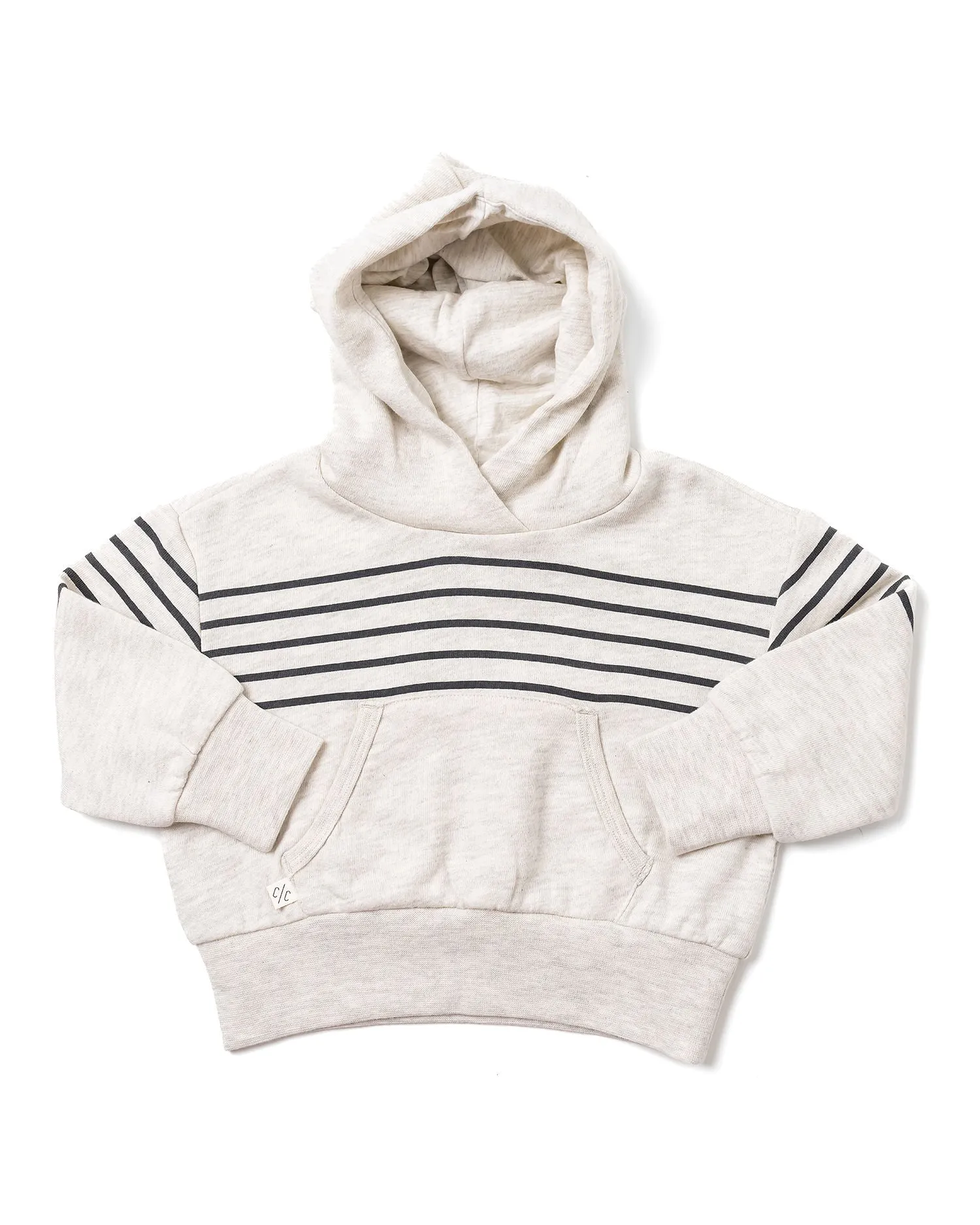 vintage hoodies - racing stripes on oyster